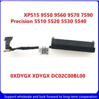 For Kailxuling XPS 15 9550 9560 9570 7590 Precision 5510 5520 5530 5540 SATA Hard Drive HDD Connector Flex Cable 0XDYGX XDYGX
