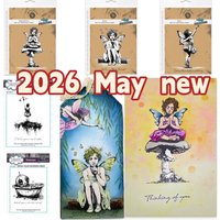 Gremlin Robot Balloon Clear Silicone Stamps for DIY Scrapbooking Bullet Journal Craft Supplies Stamp Photo Album Card Making