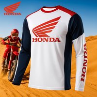 AliExpress Honda Dirt Bike Racing Jersey Quick Dry Men's Breathable Motorcycle Long Sleeve Comfortable Outdoor Riding T-Shirt
