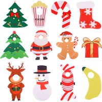 Christmas Elf Doll Clothes Snowman Gingerbread Man Non-woven fabric For Elf Doll Accessories Our Generation Girl`s Baby Gift Toy
