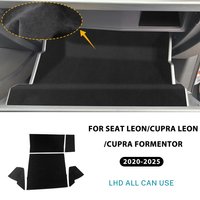 Wysokiej jakości włoski zamsz do Seat Leon MK4 Cupra Leon Cupra Formentor 2020 2021 2022 2023 2024 2025 2026 Naklejka na skrzynkę narzędziową pasażera