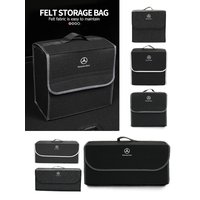 Car large capacity felt trunk storage box interior accessories For Mercedes Benz CLK GLC W212 C200 C300 W203 W204 W205 W169 W176