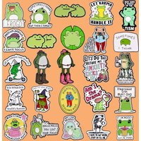 Funny Animal Frog Quotes Enamel Pin Cute Brooches Bag Lapel Pins Badges on Backpack Accessories Decorative Jewelry Friend Gift