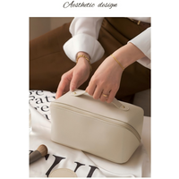 Homefish Organizer Female Toiletry Kit Bag MakeUp Case Storage Pouch Luxury Lady Box, Cosmetic Bag, Organizer Bag For Travel Zip