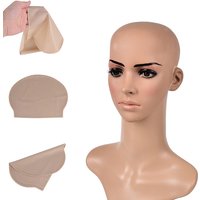 Fake Latex Flesh Skin Unisex Bald Head Wig Cap Rubber Skinhead Costume Prank