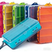 18X10X4CMPortable Waterproof Fishing Tool Box Lure Accessories Storage Box Large Capacity Multi-Functional Double-Sided Transpar