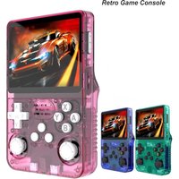 BOYHOM 256G/128G/64G R36S ARKOS 2.0 Retro Przenośna Konsola do Gier z Ekranem IPS 3.5'', Kieszonkowy Odtwarzacz Gier dla Dzieci na Prezent