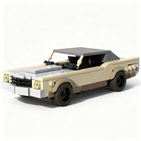 290PCS MOC City Champions Super Car Chevy Monte Carlo Fast Furious Tokyo Drift Model Technology DIY Building Blocks Gift Display