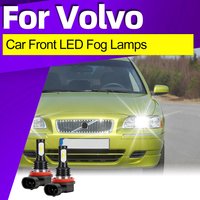 2x 12V H8 H11 High Quality CSP 3570 6000K LED Fog Light Bulbs Canbus For Volvo C70 S40 S80 V70 XC70 V50 C30 XC60 Car Accessories