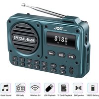 Portable FM Radio Rechargeable Battery USB TF MP3 Music Player Supports Headphone Play Bluetooth Speaker With Receiver FM Radios