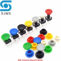 50Pcs Tactile Push Button Cap A29 Switch Button Hat Diameter 8mm Inner Hole id 3.1/3.2/3.4mm For 6 * 6 mm Tact Micro Switch