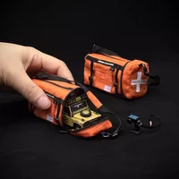 RC Model Simulation Luggage Rack Bag Rescue Kit Double Zipper Bag for 1/10 RC Crawler Traxxas TRX4 Defender AXIAL SCX10 RC4WD