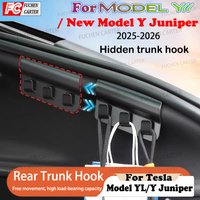 Rear Trunk Hook For Tesla New ModelY YL Juniper Seat Button Cargo Grocery Shopping Bag Holder Umbrella Hanger Storage Accessorie