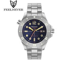 FeelNever Top Brand Luxury Mechanical Watch Profession Casual Sport Stainless Steel Automatic Men's Watches Fashion Wristwatches