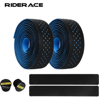 RIDERACE Bicycle Handlebar Tapes For Cycling Soft Anti-Vibration Tape Road Bike Handle Bar Straps Anti-slip PU EVA Breathable