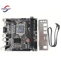 KONALET ITX H110 Motherboard LGA1151 with M.2 NVME SSD Slot, 4 SATA Ports, Dual Channel DDR4, HD VGA Mini Desktop Mainboard