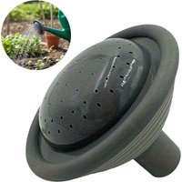 Black Plastic Watering Can With Rose Heads - Universal Thread Sprinkler Nozzles Suitable For Indoor And Outdoor Garden Plants, M
