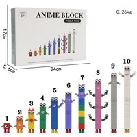 Cartoon Number Building Blocks Figures Collector's Figure Dolls Toys Small Square People Game Model Pvc Holiday Gifts for Kids