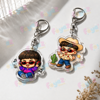 Rapper Oliver Tree Keychain for Accessories Bag Charm Ugly Is Beautiful Boy Music Key Chain Ring Jewelry Fans Gifts