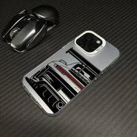 Sport Car Phone Case for iPhone 17 AIR 16 15 14 13 Pro 12 11 Pro Xs X XR Max Laser Hard PC+TPU Cases Back Cover-S790P1