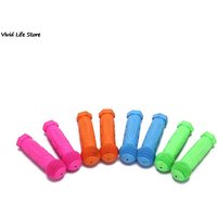 Rubber Grip Handle Handlebar Grips Colorful Blue Red Anti-skid Child Children Kids Bike Bicycle Tricycle Skateboard Scooter