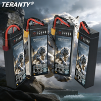 With Power Display TERANTY 3S LiPo 11.1V/11.4V 6300/6700mAh 100/130C Hard-Shell Racing Batteries T-X60-Plug Plugfor RC Car Rally
