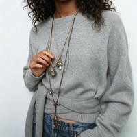 3Pcs/set Bohemian Multi-layer Long Rope Metal Chains Oval Pendants Necklaces for Women Summer Beach Party Jewelry Gifts