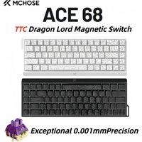 MCHOSE ACE68 TTC Dragon Lord Magnetic Switch 256K Gaming Keyboard Hall Effect 0.001mm Fast Trigger Programmable RGB for Logitech