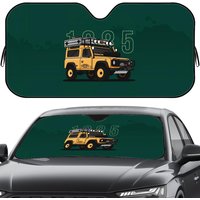 C-Camel Trophy Defender 110 Sun Visor Reusable Aluminum Foil Windshield UV Protection Heat Insulation Cover Sunshade
