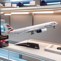 Aircraft B777 British Airways Airlines Model 47CM 1/157 Scale 777 Diecast Plastic Resin Plane Toy Airplane Model For Kids Gift