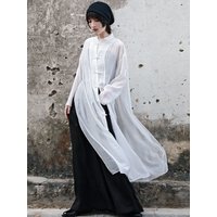 2026 chinese traditional chiffon hanfu blouse buckle tangsuits vintage clothing loose top women daily fairy oriental fashion top