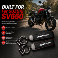 High-Grade Leather Motorcycle Keychain Holder Keyring Accessories For SUZUKI SV650 sv 650
