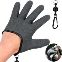 Fishing Gloves Catch Fish Anti-slip Durabl Knit Full Finger Waterproof Work Cutproof Clasp Left Right Apparel Protect Hand Glove