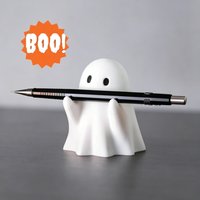 Ghost Pen Holder Halloween Decorative Plastic Desktop Storage Organizer Fun Creative Stationery for Office School Study Room