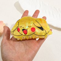 Cute Anime Pikachu Hair Claw Clip Acrylic Barrette Cartoon Acetate Hair Clips Hair Accessories Girls Headwear