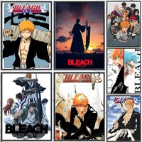 classic anime B-BLEACH Poster HD Waterproof Self-Adhesive Wall Art – Multi-Scene Use, Top Gift Pick