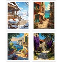 GATYZTORY Painting By Numbers For Adults Acrylic Landscape Arts Crafts Drawing Framed Wall Art Modern hobby Set Home Decor Items