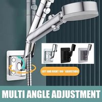 2025 Shower Holder Adjustable Self-Adhesive Punch Free Wall Stand Mounted Restroom Showerhead Holder Shower Bathroom Accessories
