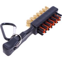 1 Pc Golf Club Brush Groove Cleaner Dual Sided Tools Portable Metal Lightweight Nylon Accessories for Iron Balls Shoes New Gift