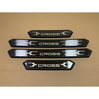 For Toyota Yaris Cross 2021 2022 2023 2024 Stainless Door Sill Protector Pedal Scuff Plate Cover Trims Car Styling Accessories