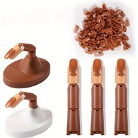 Detachable Beginner Practice Fake Nails Silicone Nail Set Mechanical Practice Hand Movable Fingers with Base