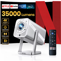 TOPTRO 4K Smart Tragbarer Projektor 960ANSI Autofokus WiFi6 BT5.2 Dolby Audio Full HD 1080P Heimkino Netflix Lizenzierte Projektoren