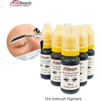10ml Airbrush Brow Tint Pigment Liquid Hybrid Eyebrow Dye with Multiple Color Options for Perfectly Defined Henna Brows Ink