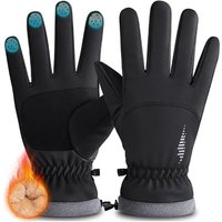 Winter Cycling Gloves Full Finger Windproof Thinsulate Thermal Gloves Touchscreen Snowboard Gloves Non-slip Road Bike Gloves