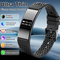 New Smart Bracelet Men Fitness Tracker IPX8 Waterproof Heart Rate Sleep Monitor Outdoors Sports Smartwatch Band For Android IOS