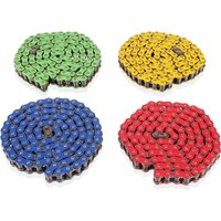 428H 110 Link Motorcycle Color Chain Master Driving Red Blue Green For High Race Pit Dirt Bike Monkey ATV Scooter Chains