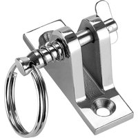 90° Boat Deck Hinge with Quick Release Pin and Ring 316 Stainless Steel Bimini Top Fitting Boat Hinge Mount Marine Accessories