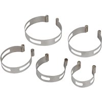 5pcs Exhaust Pipe Tacking Bands For Welding And Fabrication Pipe Projects 2" 50.8mm 2.5" 63.5mm 3" 76.2mm 3.5" 88.9mm 4" 101.6mm