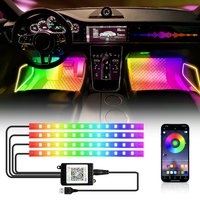 Car Interior Ambient Decorative Light Remote/APP Control LED Car Environment Footlight Neon 36/48/72 LED Atmosphere Ambient Lamp