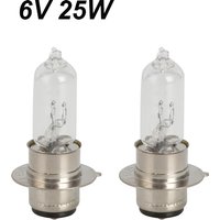 Pack 2 6v 25w Headlight Light Bulb For Honda Motorcycle CT70 SS50 S65 SL70 XL70 PC50 ATC 70-110